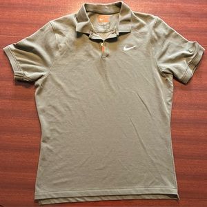 Nike green golf polo